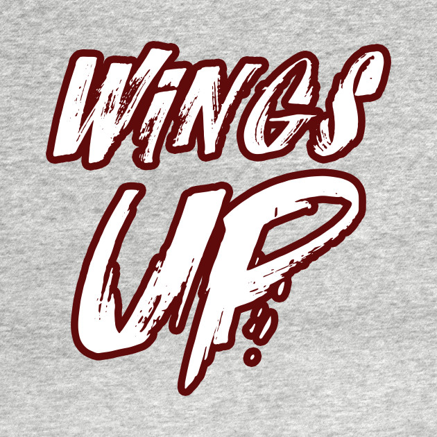 Two Sided Weatherford Eagles - Full Logo "WINGS UP" T-Shirt by kylewright